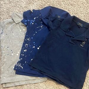 Polo by Ralph Lauren Blue and Gray Polos Classic Style